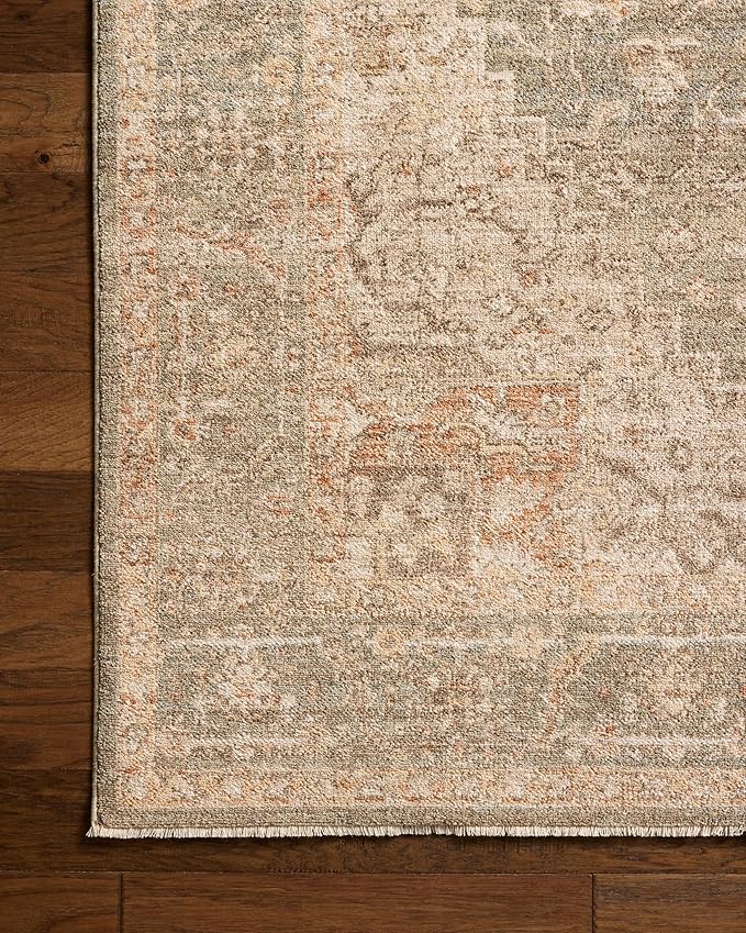 Loloi Chris Loves Julia Palma Collection PLM-08 Olive/Spice 2'-7" x 10'-0" - Image 6