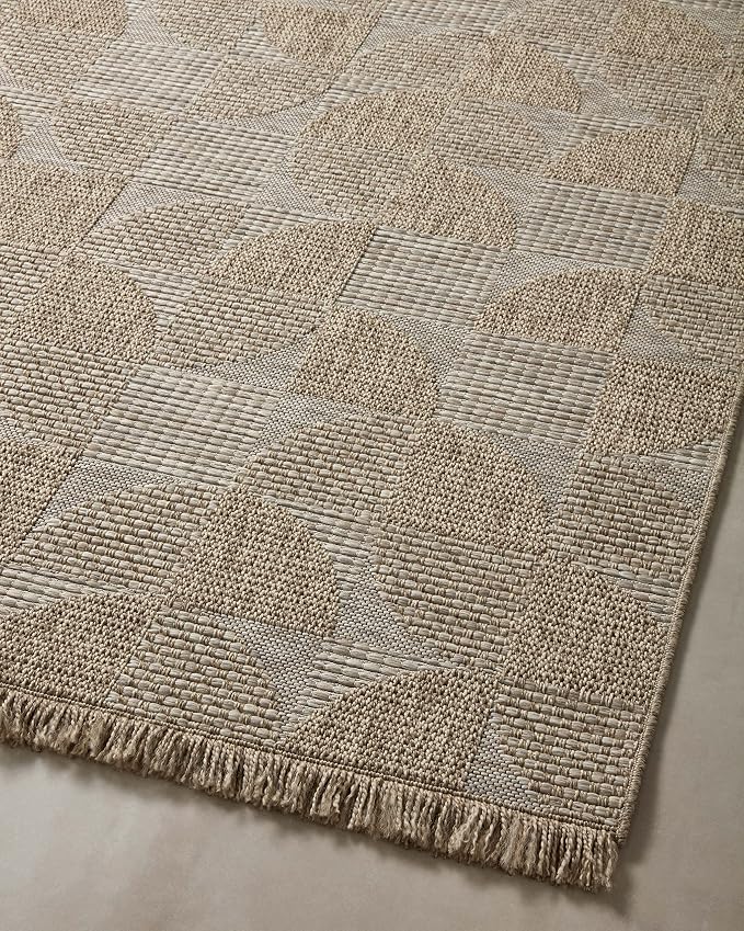 Loloi Dawn Collection Indoor/Outdoor DAW-08 Beige 3'-9" x 5'-9" Accent Rug - Image 9