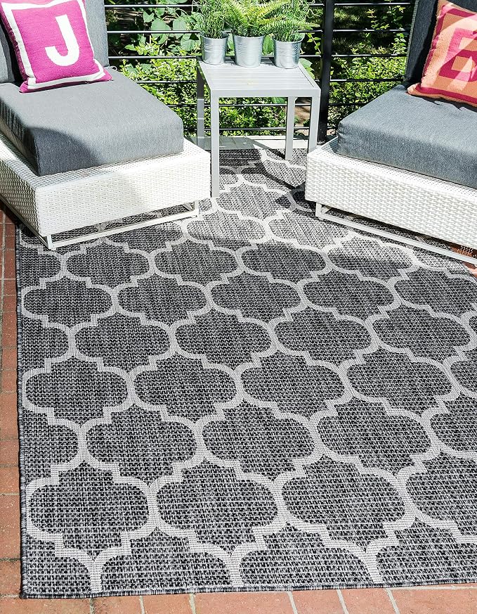 Unique Loom Outdoor Trellis Collection Area Rug - Image 4