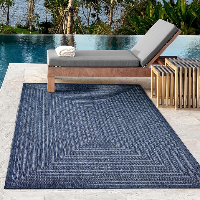 Adiva Rugs Outdoor Indoor Area Rug, Weather Resistant, Stain Resistant Floor Mat - Image 3