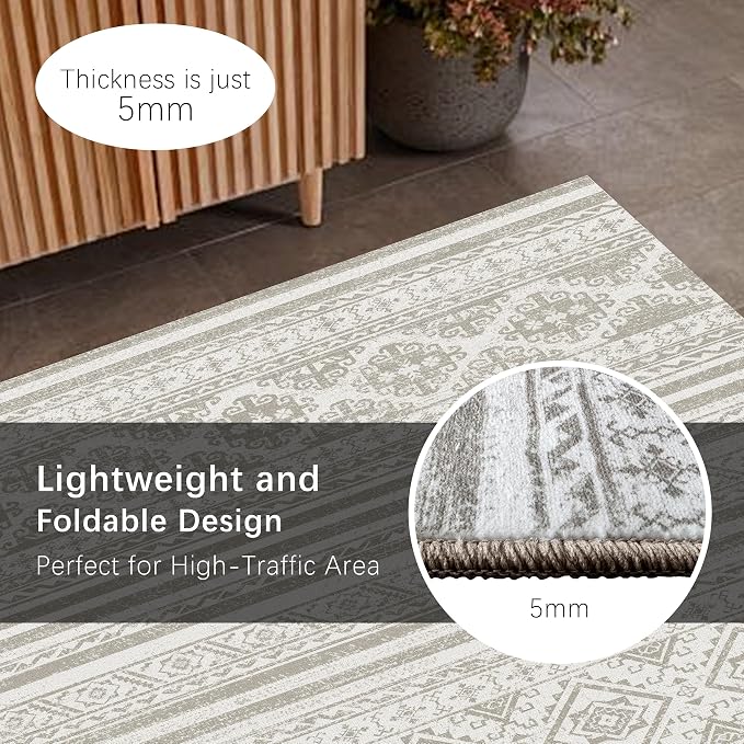 RUGSURE Washable Area Rugs 5' x 7' - Image 5