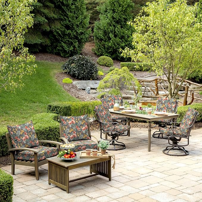 Arden Outdoor Dining Chair Cushion, 20 in x 20 in, Weather-Proof, Rain-Proof - Image 5