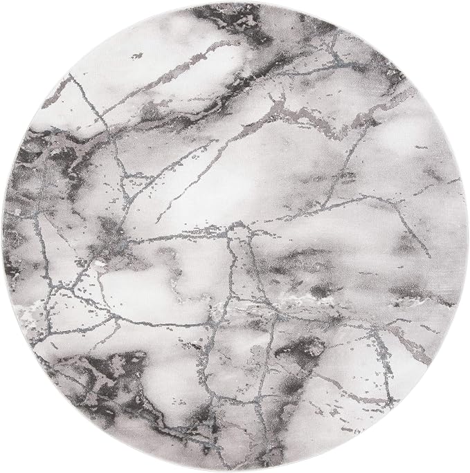 SAFAVIEH Craft Collection 10' Round Grey/Silver CFT877G Modern Abstract - Image 2