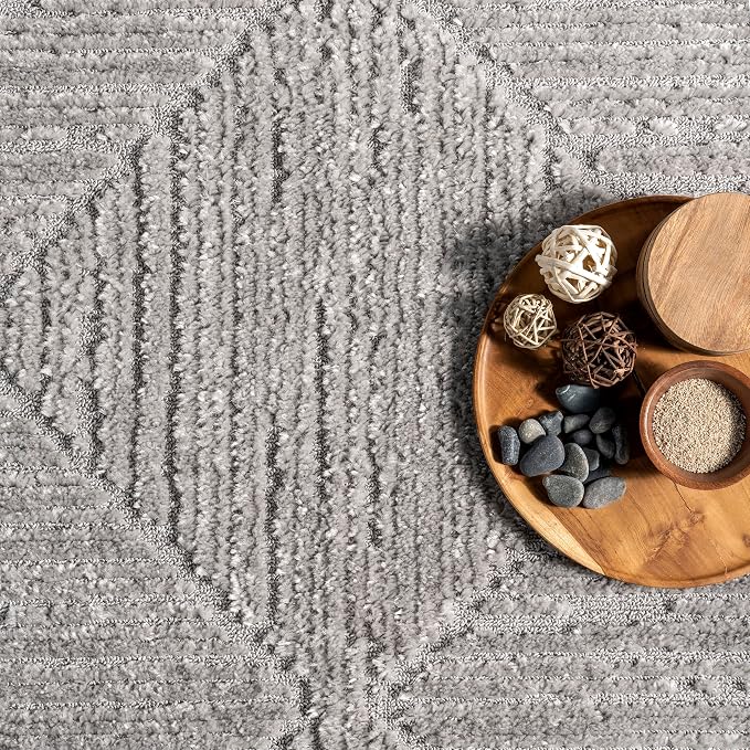 nuLOOM Kerry Light Grey, Soft and Cozy, High Traffic, Stain Resistant, Easy - Image 9