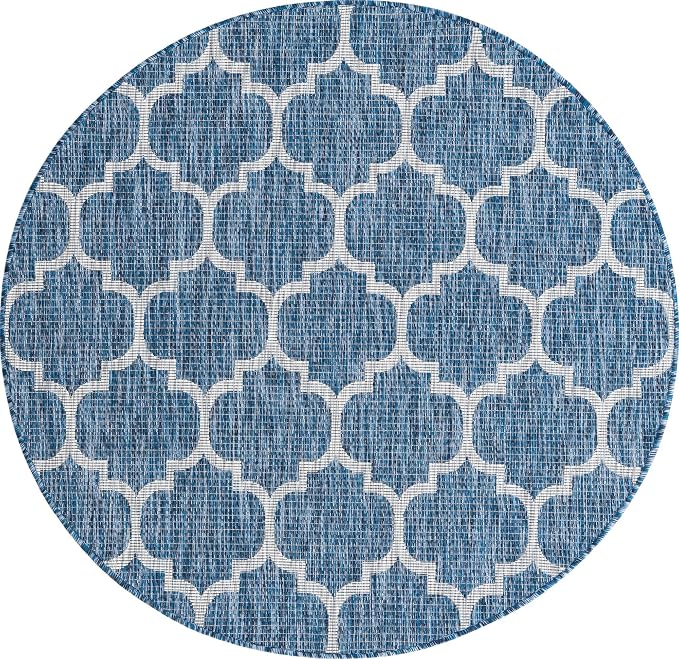 Unique Loom Trellis Collection Area Rug-Lattice Design, Moroccan Inspired - Image 3