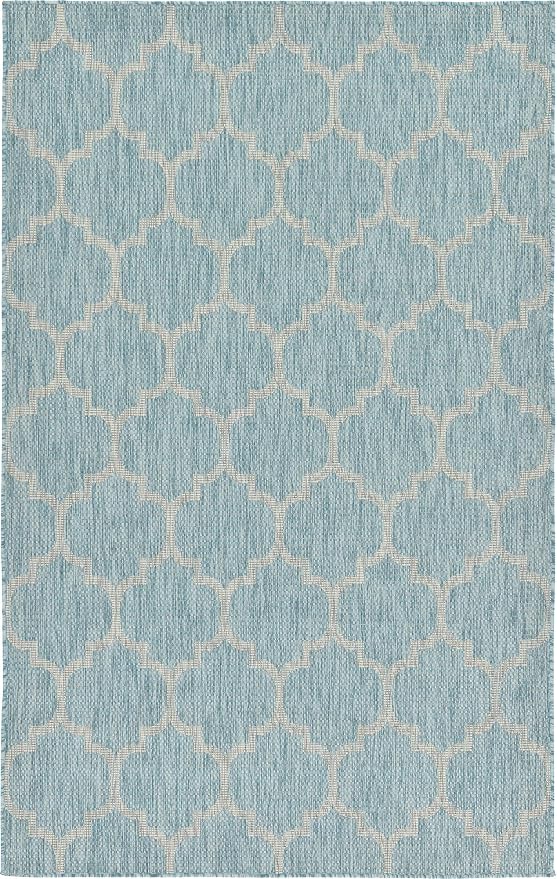 Unique Loom Outdoor Trellis Collection Area Rug - Image 3