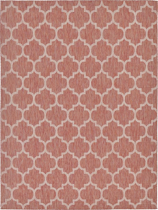 Unique Loom Outdoor Trellis Collection Area Rug - Image 3