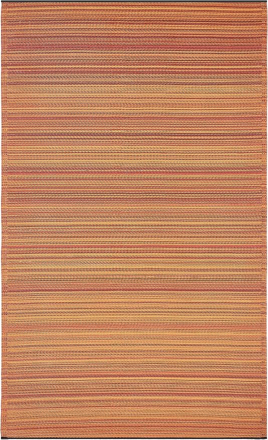 Fab Habitat Stripe Coastal Colorful Outdoor Rug by FabHabitat
