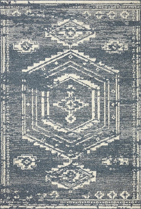 Loloi Magnolia Home by Joanna Gaines Gigi Collection GIG-03 Denim/Ivory 9'-2" x - Image 3