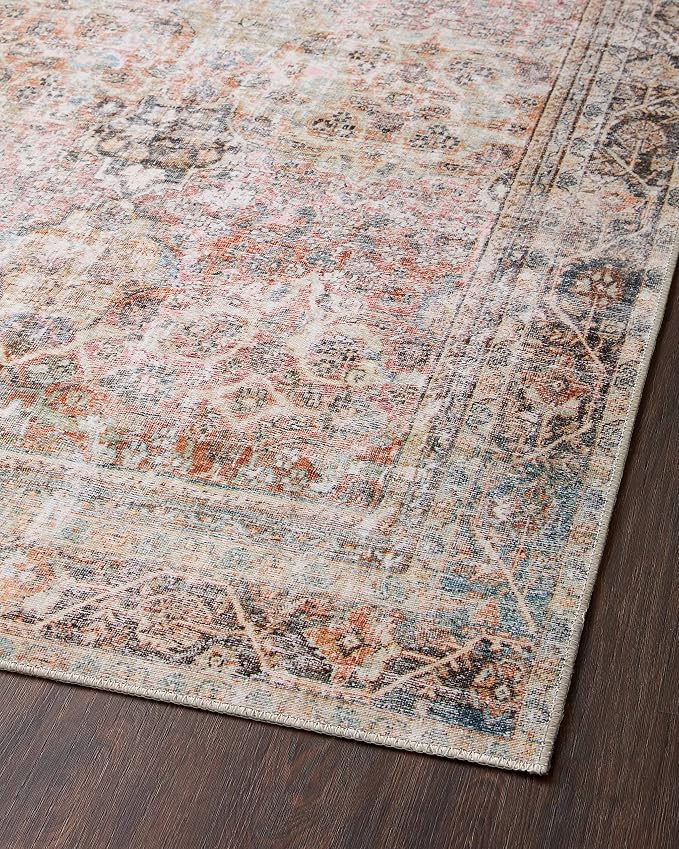 Loloi Adrian Collection ADR-05 Sunset/Charcoal 3'-6" x 5'-6", .19" Thick Accent - Image 9