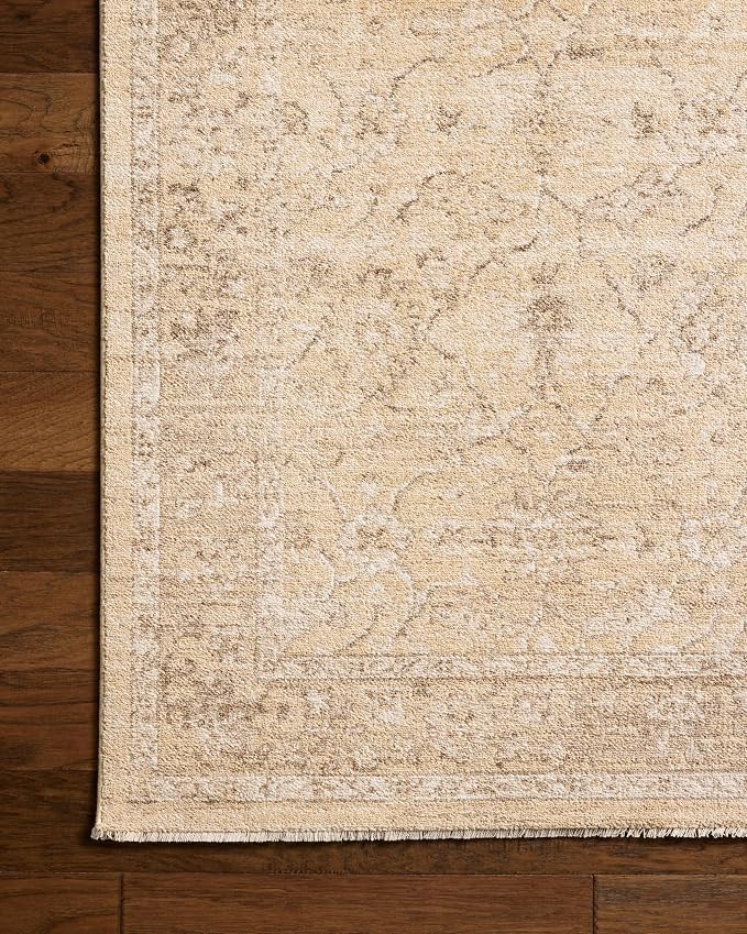 Loloi Chris Loves Julia Palma Collection PLM-10 Wheat/Bark 2'-7" x 12'-0" - Image 6