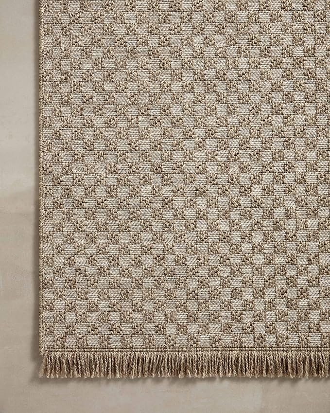 Loloi Dawn Collection Indoor/Outdoor DAW-02 Tan 5'-1" x 7'-7" Area Rug - Image 6