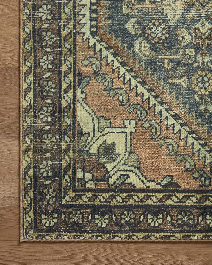 Loloi Magnolia Home by Joanna Gaines Banks Collection BAN-02 Denim/Clay 2'-3" x - Image 11