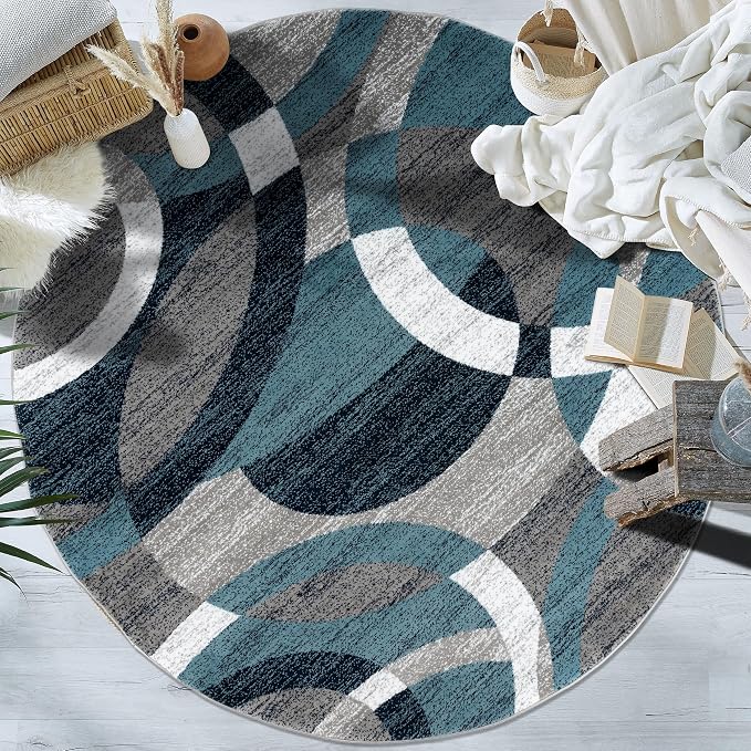 Rugshop Contemporary Abstract Circles Perfect - Image 10