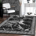 GLORY RUGS Area Rugs Marble 8x10 Black Gray Carpet Modern Abstract Rug Living by GLORYRUGS