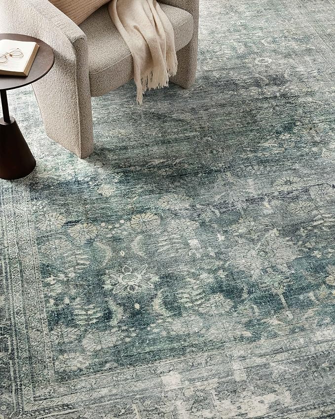 Loloi Magnolia Home by Joanna Gaines Banks Collection BAN-03 Blue/Lagoon 8'-6" - Image 6