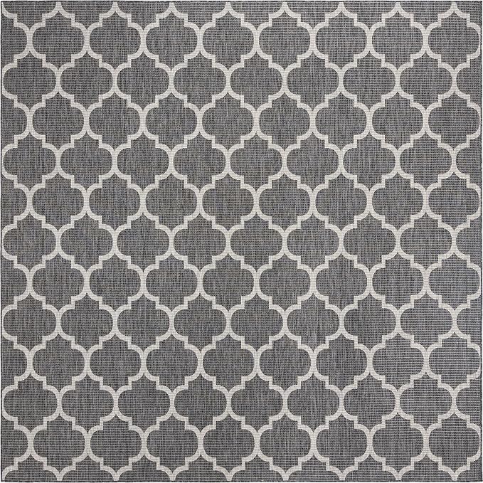 Unique Loom Outdoor Trellis Collection Area Rug - Image 3