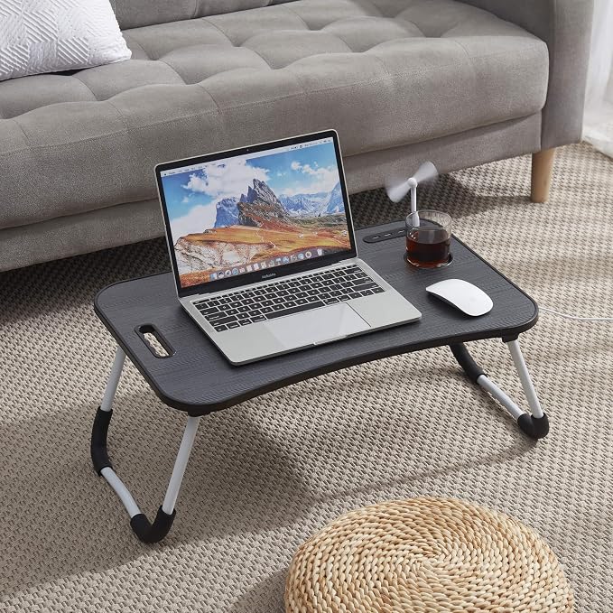 Nestl Fur Reading Pillow with Laptop Lap Desk, Stylish Back Pillow - Image 2
