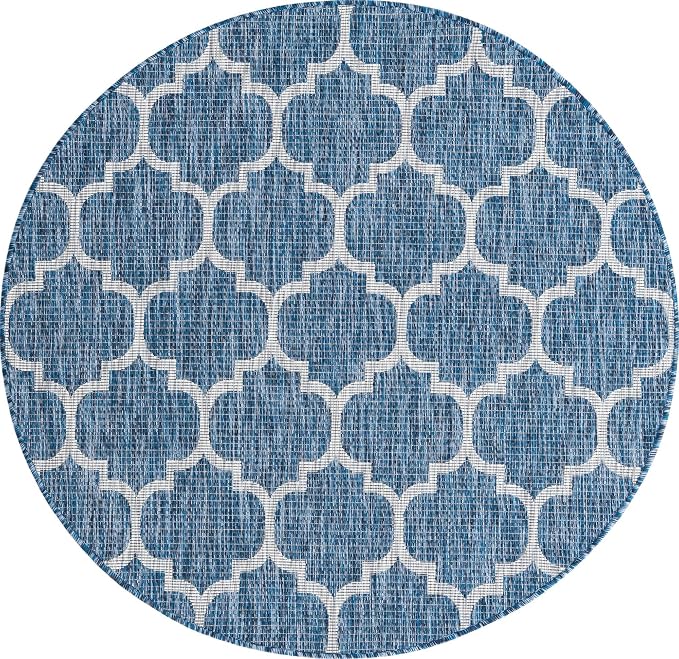 Unique Loom Trellis Collection Area Rug-Lattice Design, Moroccan Inspired - Image 9