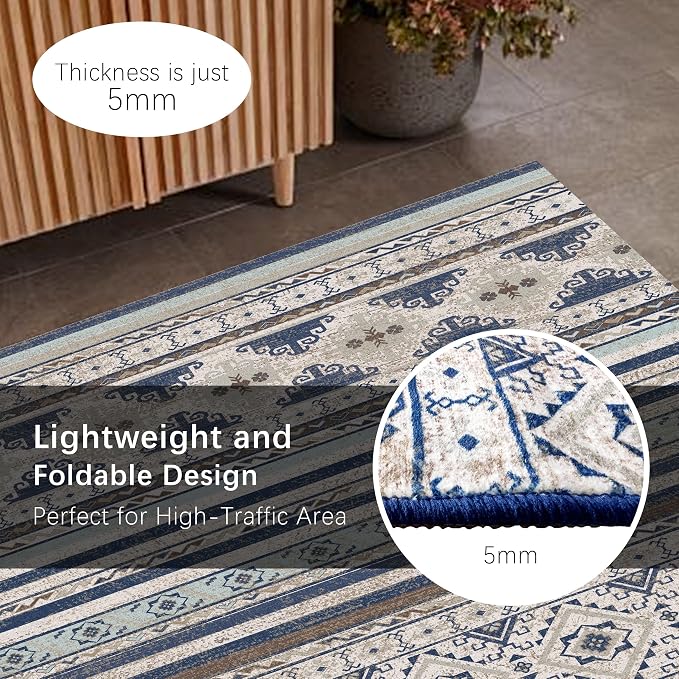 RUGSURE Washable Area Rugs 6' x 9' - Image 5
