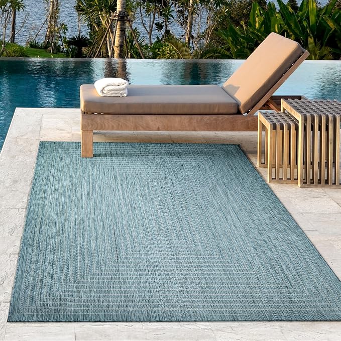 Adiva Rugs Outdoor Indoor Area Rug, Weather Resistant, Stain Resistant Floor Mat - Image 12
