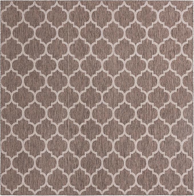 Unique Loom Outdoor Trellis Collection Area Rug - Image 3