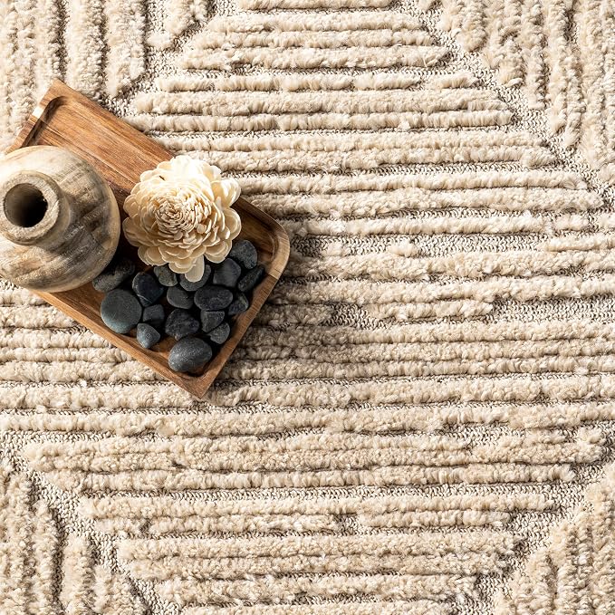 nuLOOM Kerry Beige, Soft and Cozy, High Traffic, Stain Resistant, Easy Clean - Image 7