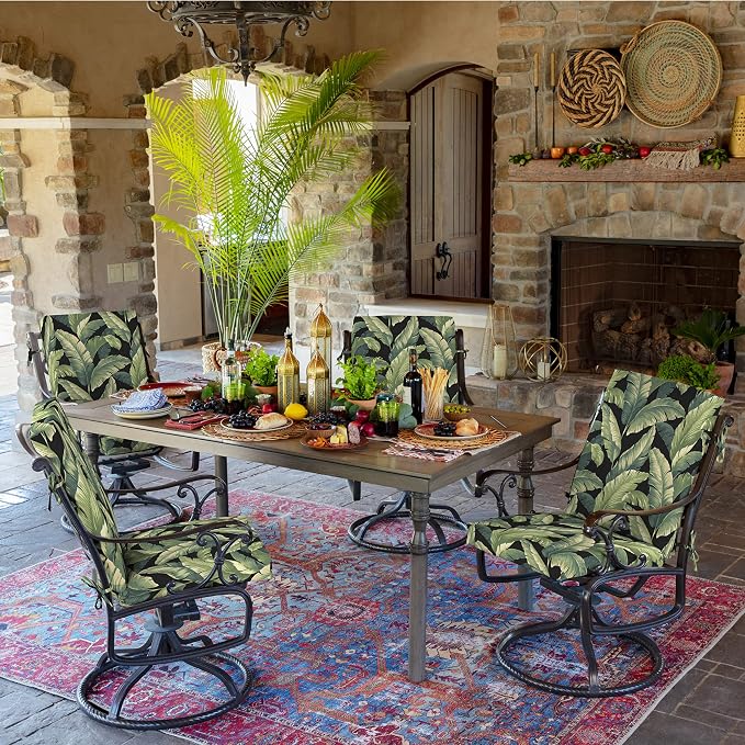 ARDEN Outdoor Dining Chair Cushion, 20 x 20, Rain-Proof, Fade Resistant - Image 7
