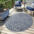 Keen Home Design Terrace Outdoor Round Rug - 5ft Round Washable Indoor/Outdoor by KeenHomeDesign