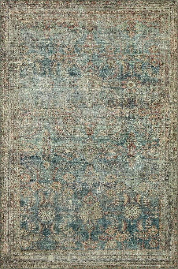 Loloi Magnolia Home by Joanna Gaines Banks Collection BAN-01 Ocean/Spice 3'-6" - Image 5