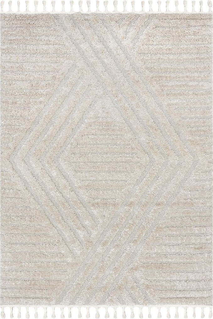 nuLOOM Risette Beige, Soft and Textured, High Traffic, Stain Resistant - Image 7