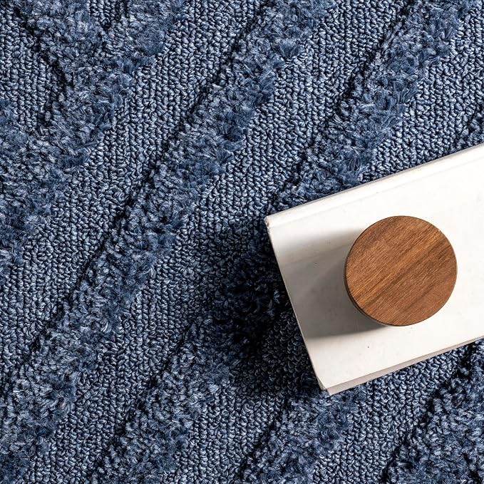 nuLOOM Risette Blue, Soft and Gentle, High Traffic, Stain Resistant, Easy Clean - Image 9
