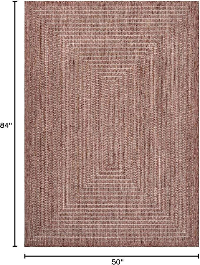 Adiva Rugs Outdoor Indoor Area Rug, Weather Resistant, Stain Resistant Floor Mat - Image 2