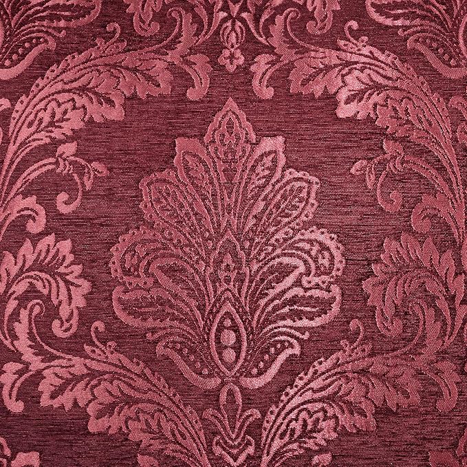 Touch of Class Camelot Luxury Bedding | Robust Burgundy | Matte Satin Damask on - Image 5