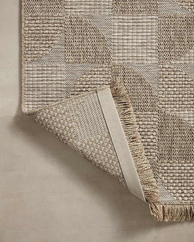 Loloi Dawn Collection Indoor/Outdoor DAW-08 Beige 2'-3" x 10'-0" Runner Rug - Image 7