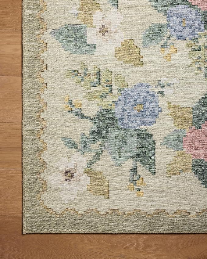 Loloi Rifle Paper Co. Rosa Collection RSA-02 Cream/Multi 8'-4" x 11'-6" Area Rug - Image 4