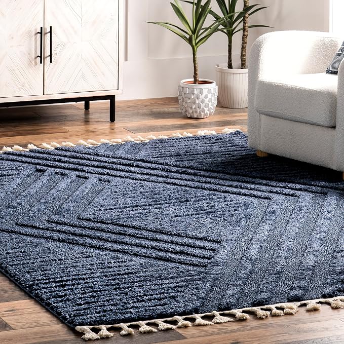 nuLOOM Risette Blue, Soft and Textured, High Traffic, Stain Resistant, Easy - Image 8