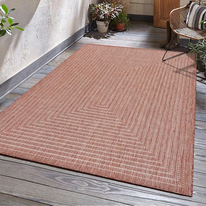 Adiva Rugs Outdoor Indoor Area Rug, Weather Resistant, Stain Resistant Floor Mat by AdivaRugs