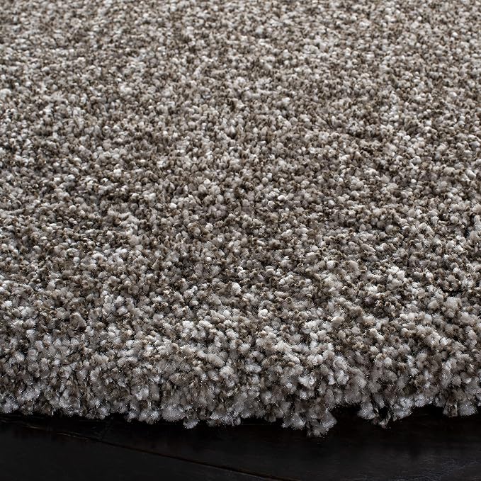 SAFAVIEH Milan Shag Collection 11' Round Grey SG180 Solid Non-Shedding Living - Image 3