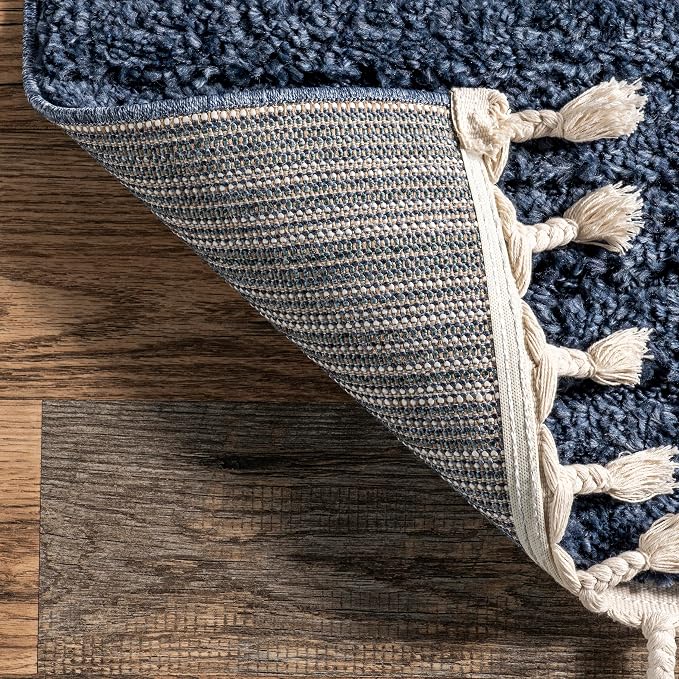 nuLOOM Risette Blue, Soft and Textured, High Traffic, Stain Resistant, Easy - Image 3