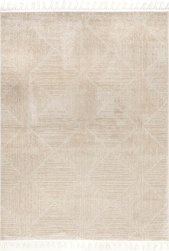 nuLOOM Kerry Beige, Soft and Cozy, High Traffic, Stain Resistant, Easy Clean - Image 3