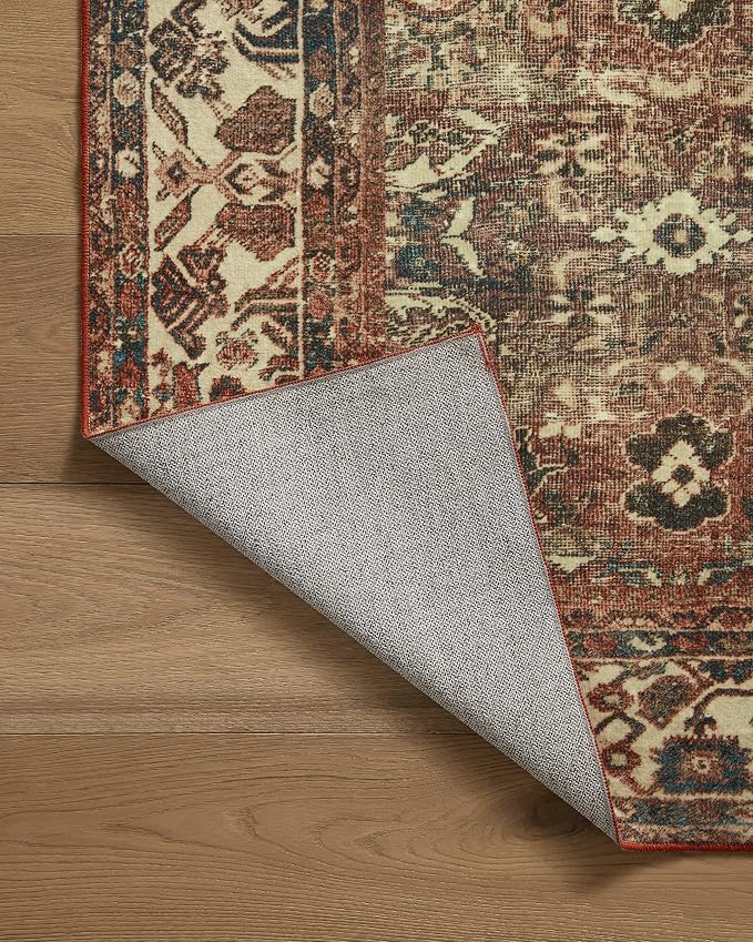Loloi Magnolia Home by Joanna Gaines Banks Collection BAN-04 Brick/Ivory 2'-6" - Image 11