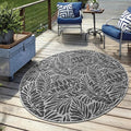 Keen Home Design Terrace Outdoor Round Rug - 5ft Round Washable Indoor/Outdoor by KeenHomeDesign