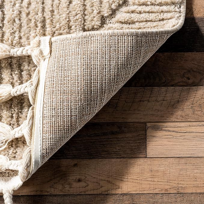 nuLOOM Kerry Beige, Soft and Cozy, High Traffic, Stain Resistant, Easy Clean - Image 4