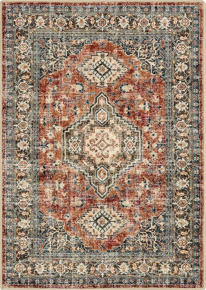 Lahome Oriental Area Rug, 3x5 Washable Rugs - Image 6