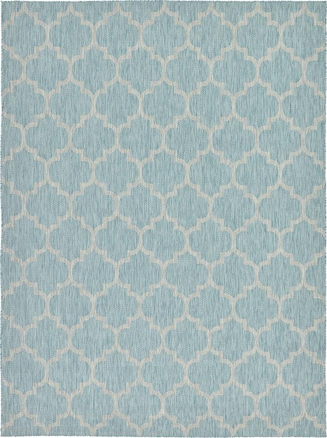 Unique Loom Outdoor Trellis Collection Area Rug - Image 3
