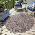 Keen Home Design Terrace Outdoor Round Rug - 5ft Round Washable Indoor/Outdoor by KeenHomeDesign