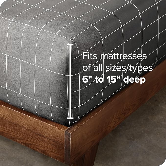 Bare Home Fitted Bottom Sheet Twin Size - Image 3