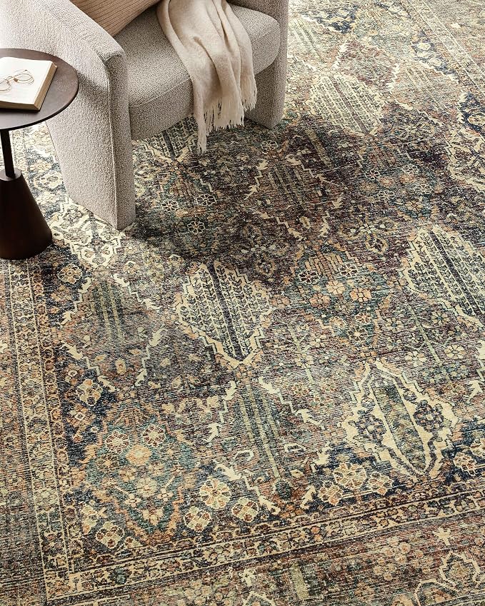 Loloi Magnolia Home by Joanna Gaines Banks Collection BAN-05 Spice/Blue 2'-6" x - Image 7