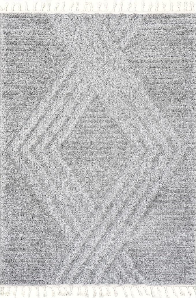 Nuloom Risette Light Grey, Soft and Textured, High Traffic, Stain Resistant - Image 3